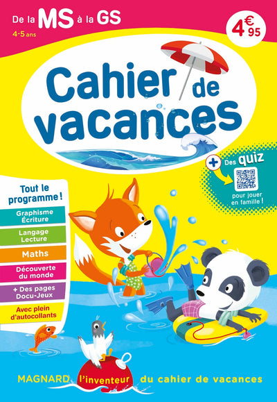 Cahier de vacances 2025, de la MS vers la GS 4-5 ans: Magnard, l’inventeur du cahier de vacances