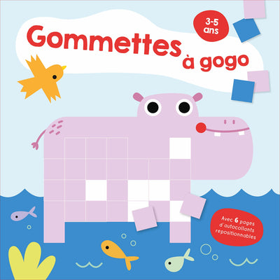 L'hippopotame Gommettes à gogo