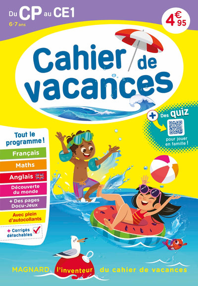 Cahier de vacances 2025, du CP vers le CE1 6-7 ans: Magnard, l’inventeur du cahier de vacances