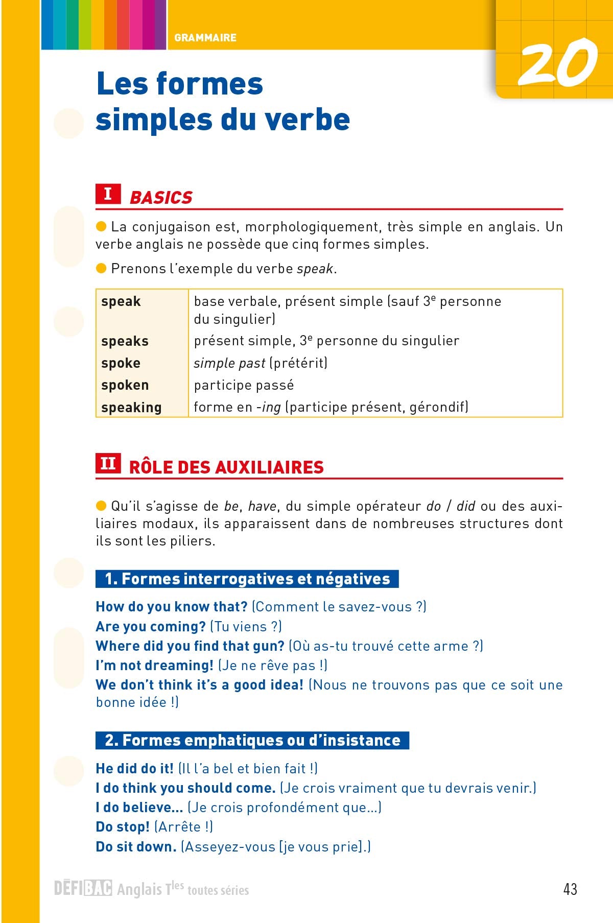 DéfiBac - Fiches de révision - Anglais Tles + OFFERT : vos fiches sur votre mobile