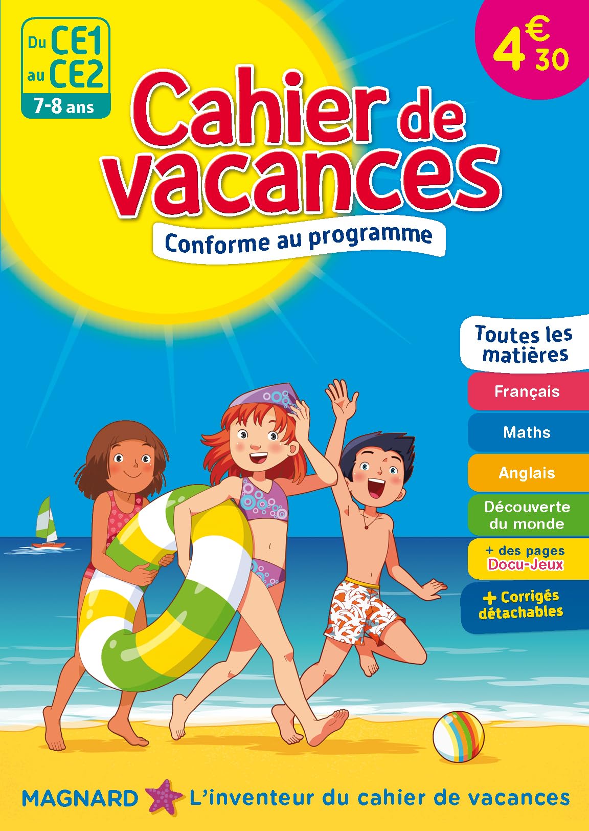 Cahier de vacances - Du CE1 au CE2 - 7-8 ans