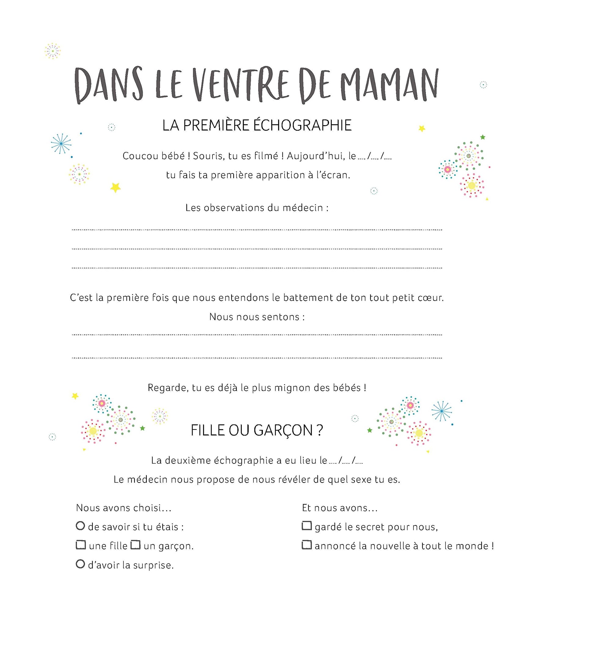 Bienvenue bébé ! Le livre de ta naissance