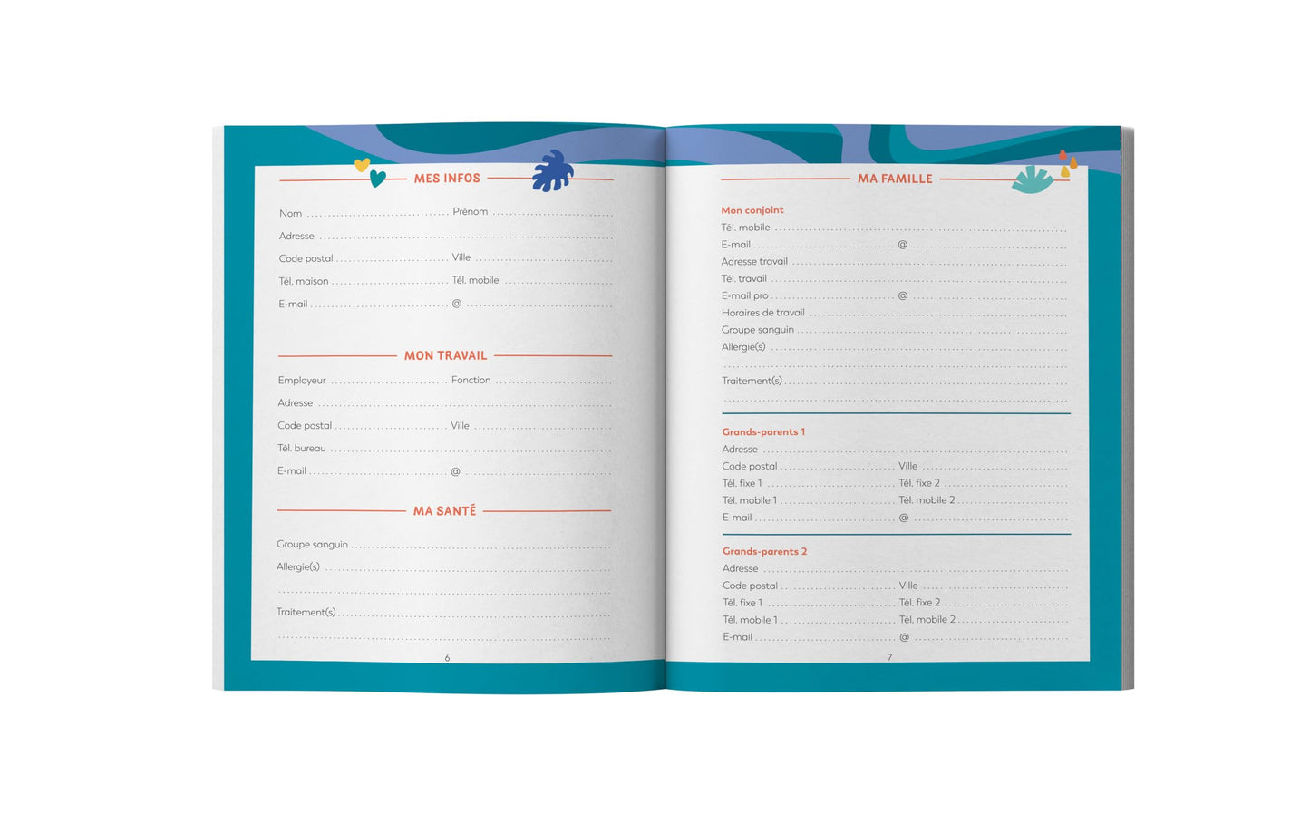 Agenda familial Mémoniak pocket, sept. 2024 - déc. 2025