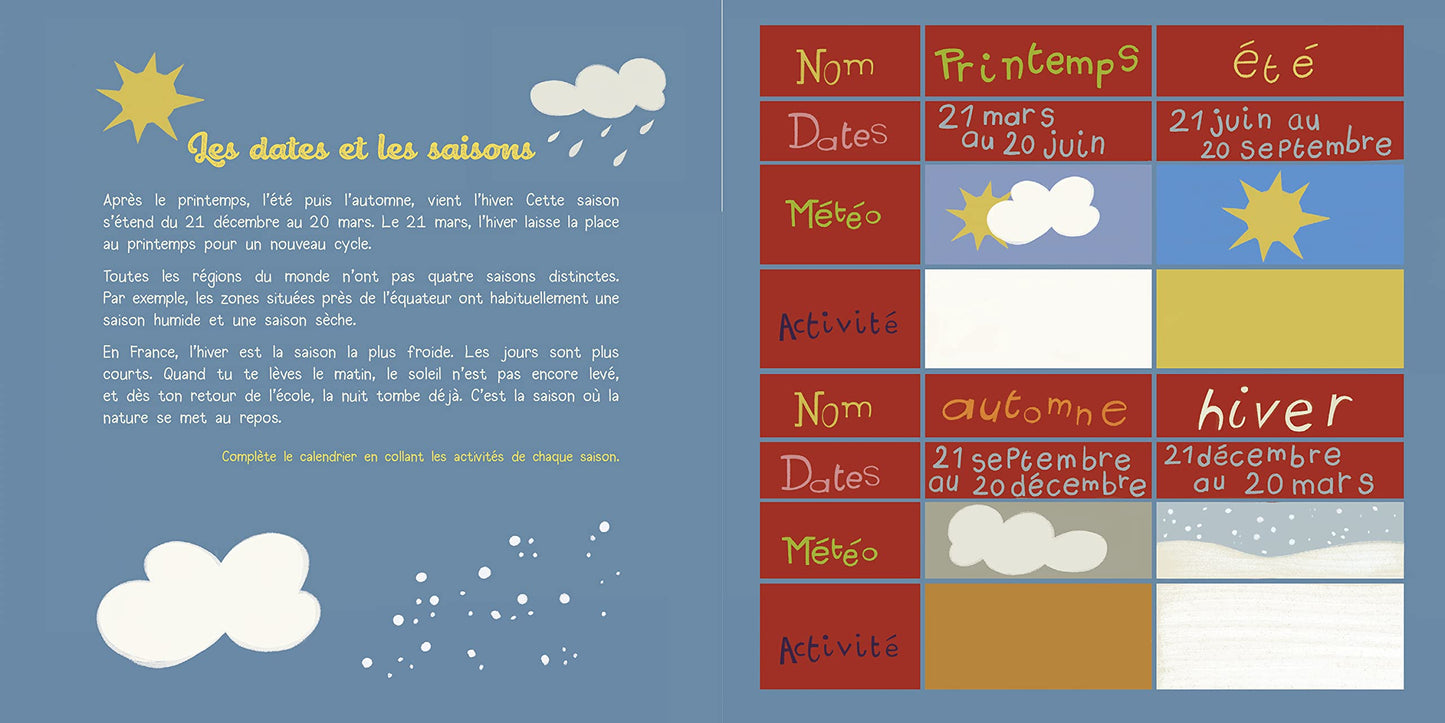 Mon petit carnet d'hiver: Des gommettes à l'intérieur !