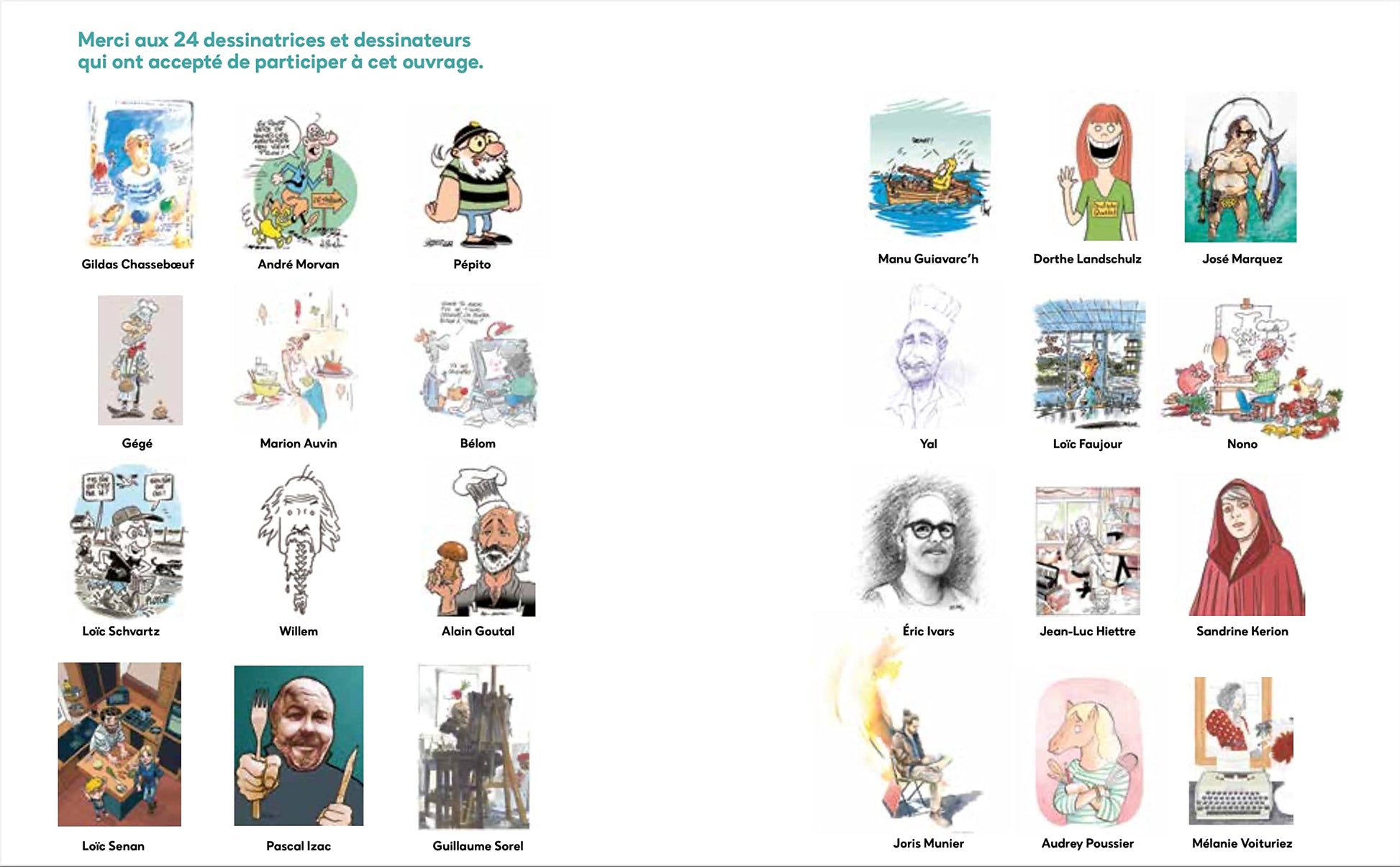 Le Grand Festin: 24 recettes illustrées par 24 dessinateurs bretons