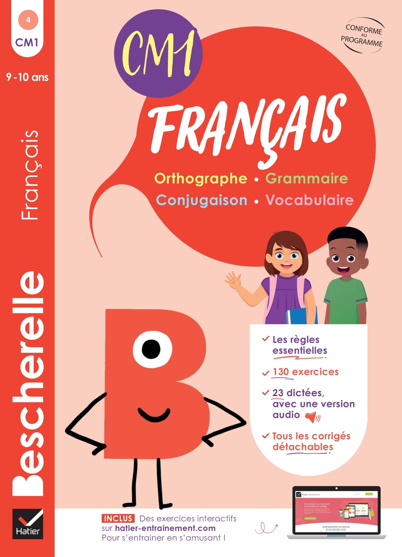 Bescherelle - Mon cahier d'entraînement en Français CM1 - 9 ans: orthographe, grammaire, conjugaison & vocabulaire