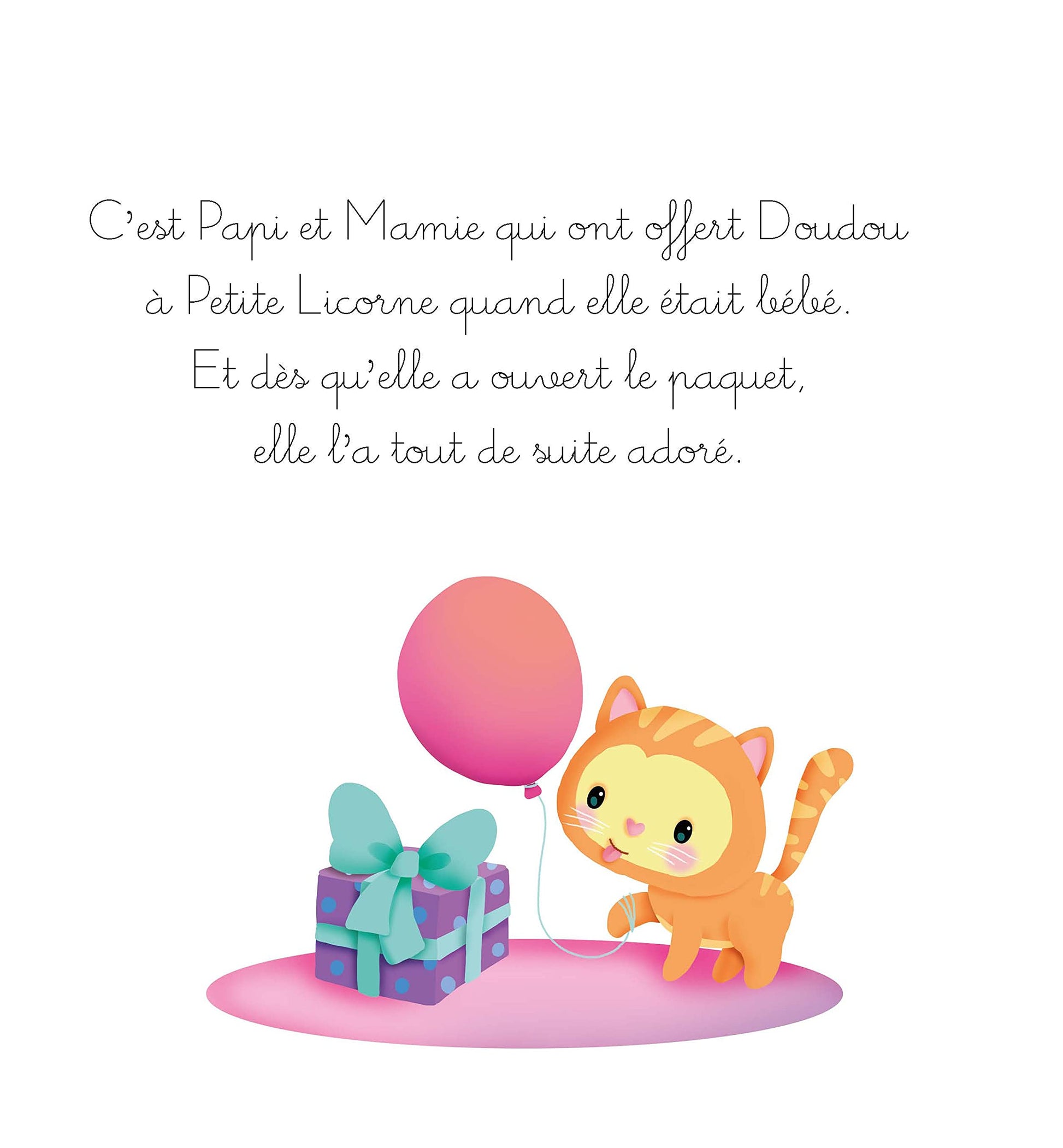 Petite licorne et son doudou