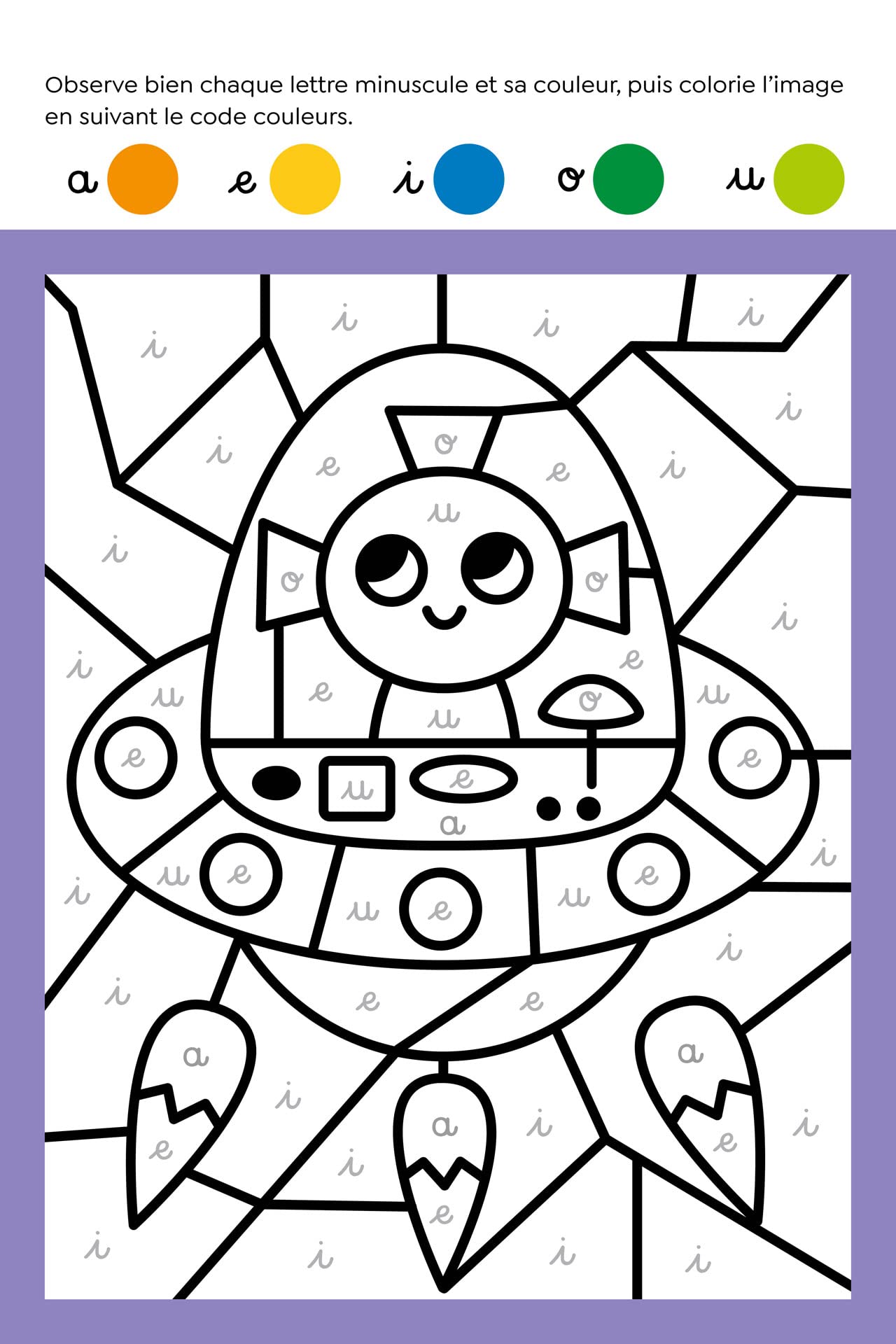Mon coloriage malin - GS - lettres, chiffres, formes - Dès 5 ans