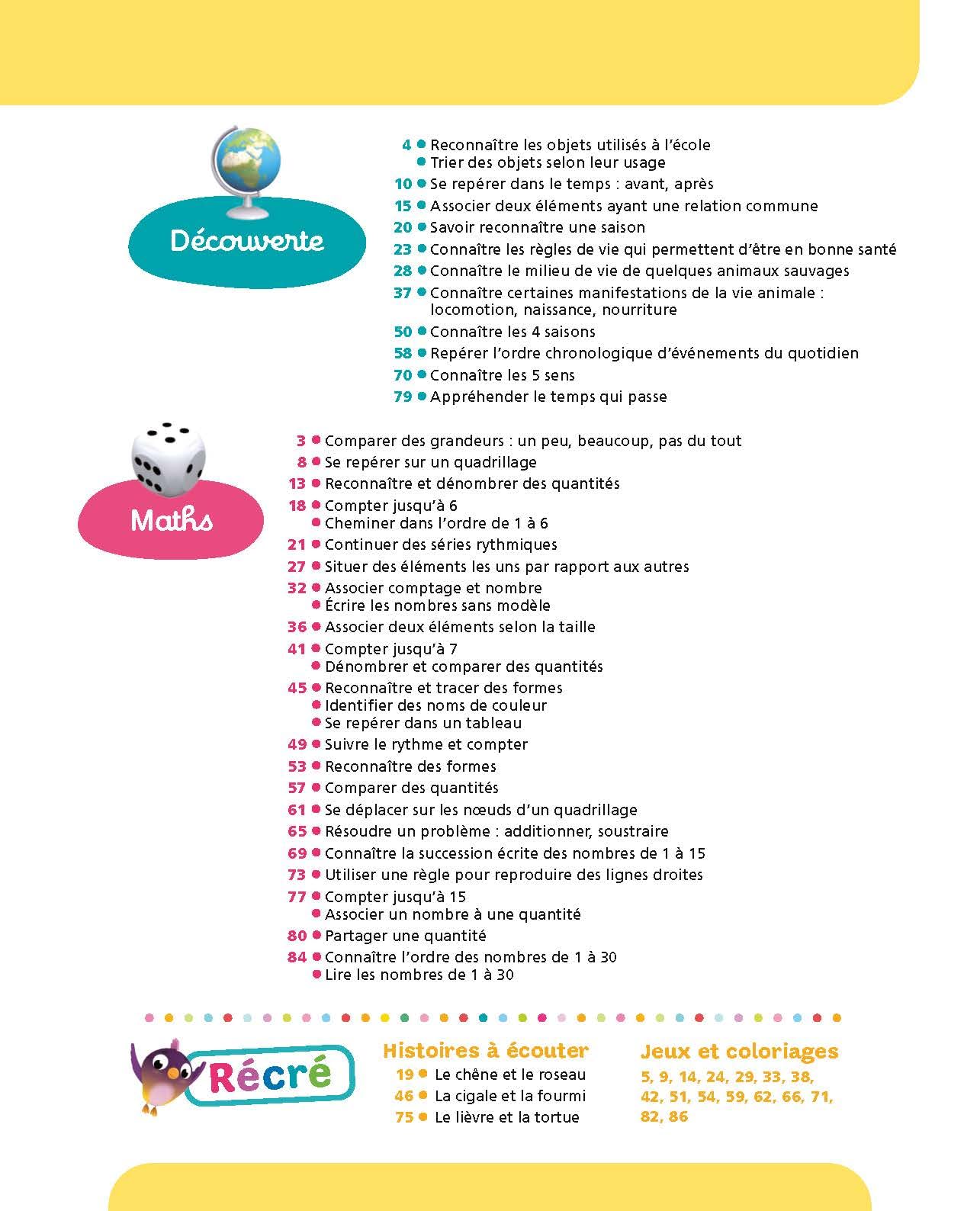 Tout le programme Grande section 5-6 ans - A la maternelle: Tous les apprentissages de GS