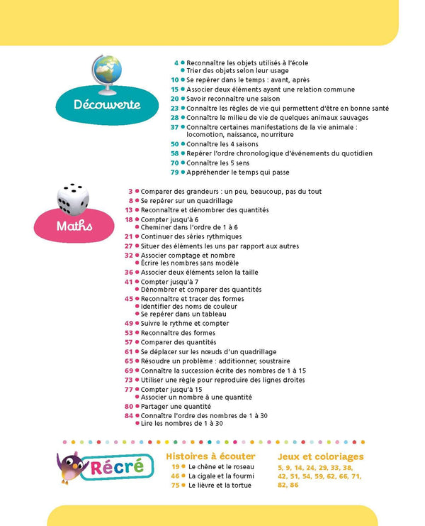 Tout le programme Grande section 5-6 ans - A la maternelle: Tous les apprentissages de GS