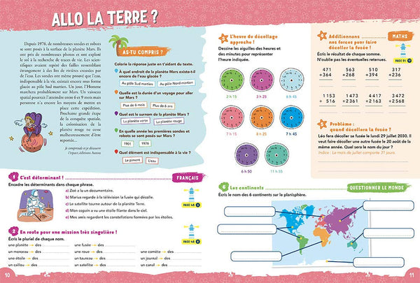 Cahier de vacances 2021 - Je progresse en vacances du CE2 au CM1