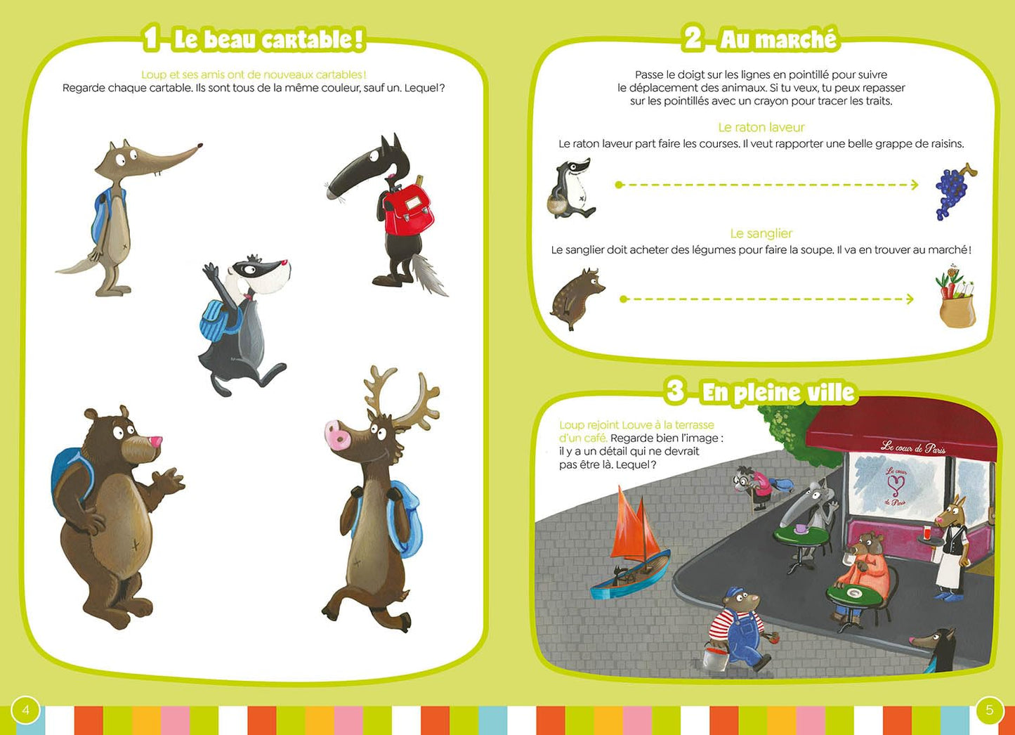 125 jeux avec loup avant l'école et vers la ps - cahier de vacances 2025