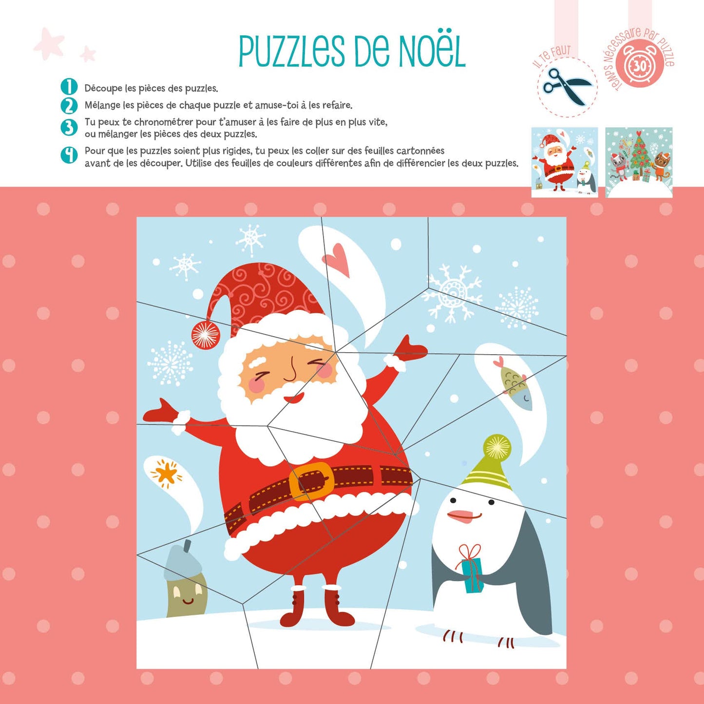 Mon calendrier de l'avant - 24 activités pour attendre Noël