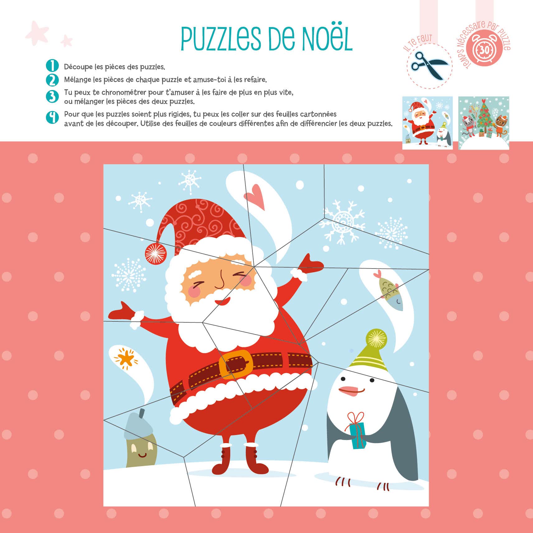 Mon calendrier de l'avant - 24 activités pour attendre Noël