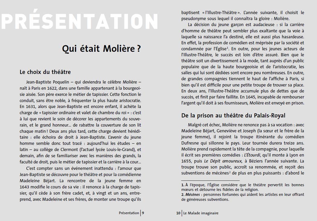 Le Malade imaginaire - PROGRAMME NOUVEAU BAC 2022 1ère - Parcours « Spectacle et comédie »