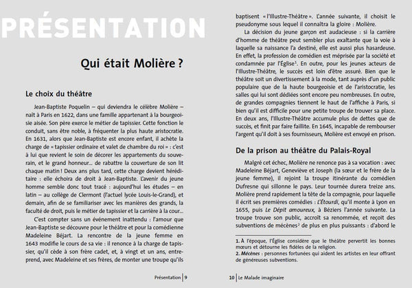 Le Malade imaginaire - PROGRAMME NOUVEAU BAC 2022 1ère - Parcours « Spectacle et comédie »