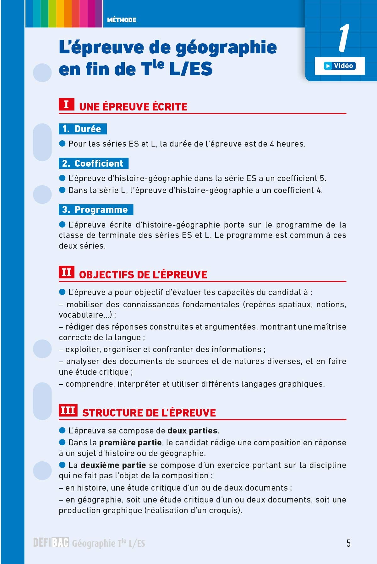DéfiBac - Fiches de révision - Géographie Tles L-ES + OFFERT : vos fiches sur votre mobile