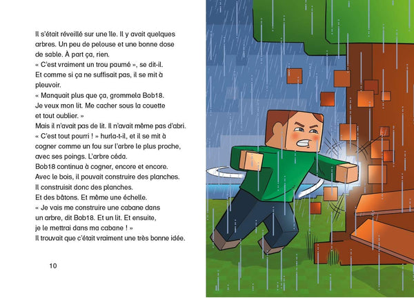 Minecraft : Bob18 et le cochon nommé jeudi - Roman junior - De 7 à 11 ans