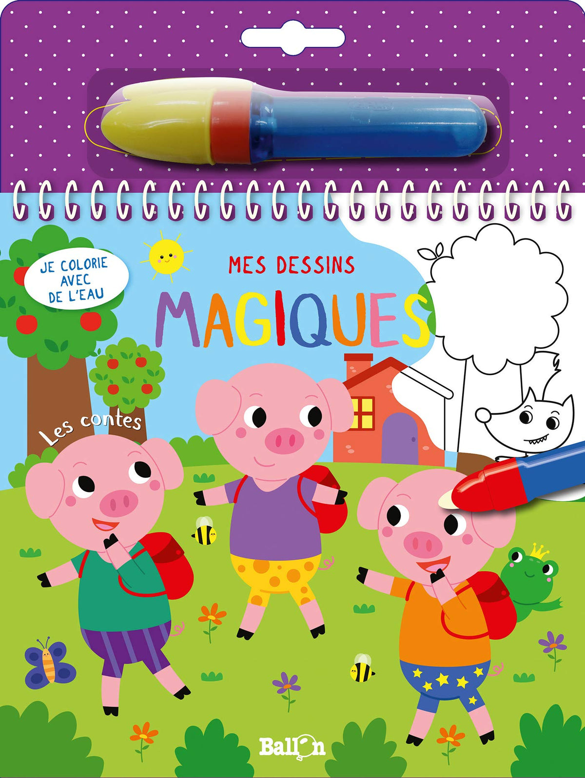Je colorie avec de l'eau - Les contes