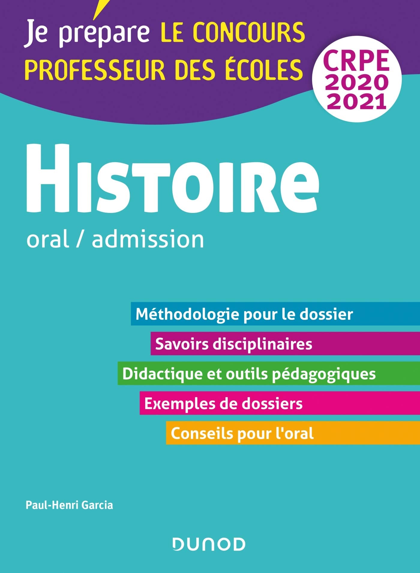 Histoire - Professeur des écoles - Oral / admission - CRPE 2020-2021 (2020-2021)