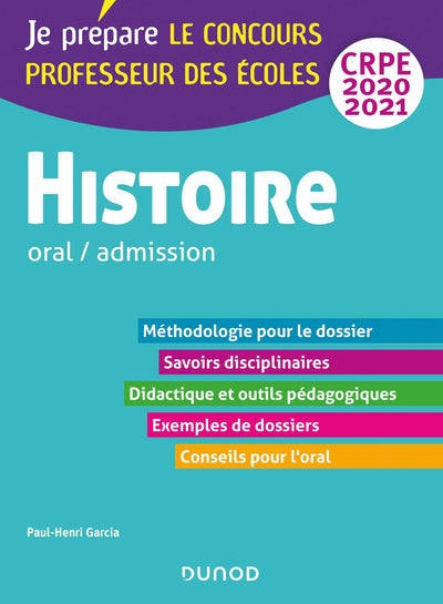 Histoire - Professeur des écoles - Oral / admission - CRPE 2020-2021 (2020-2021)