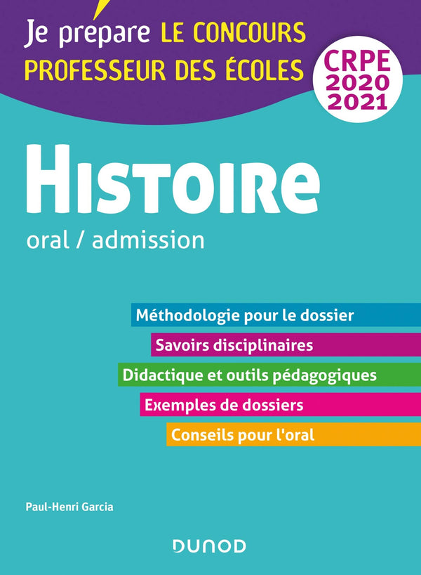 Histoire - Professeur des écoles - Oral / admission - CRPE 2020-2021 (2020-2021)