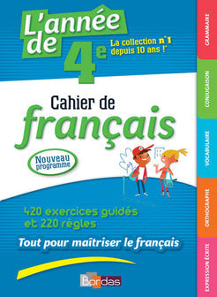 L'année de 4e - Cahier de français (ancienne édition)