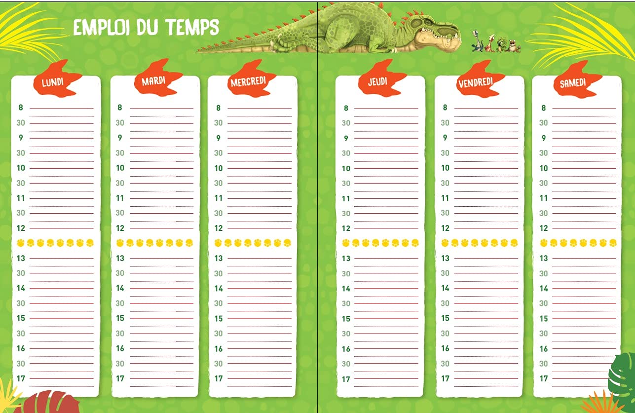 Gigantosaurus – Agenda de textes – Avec des intercalaires pour chaque jour de la semaine – Dès 5 ans