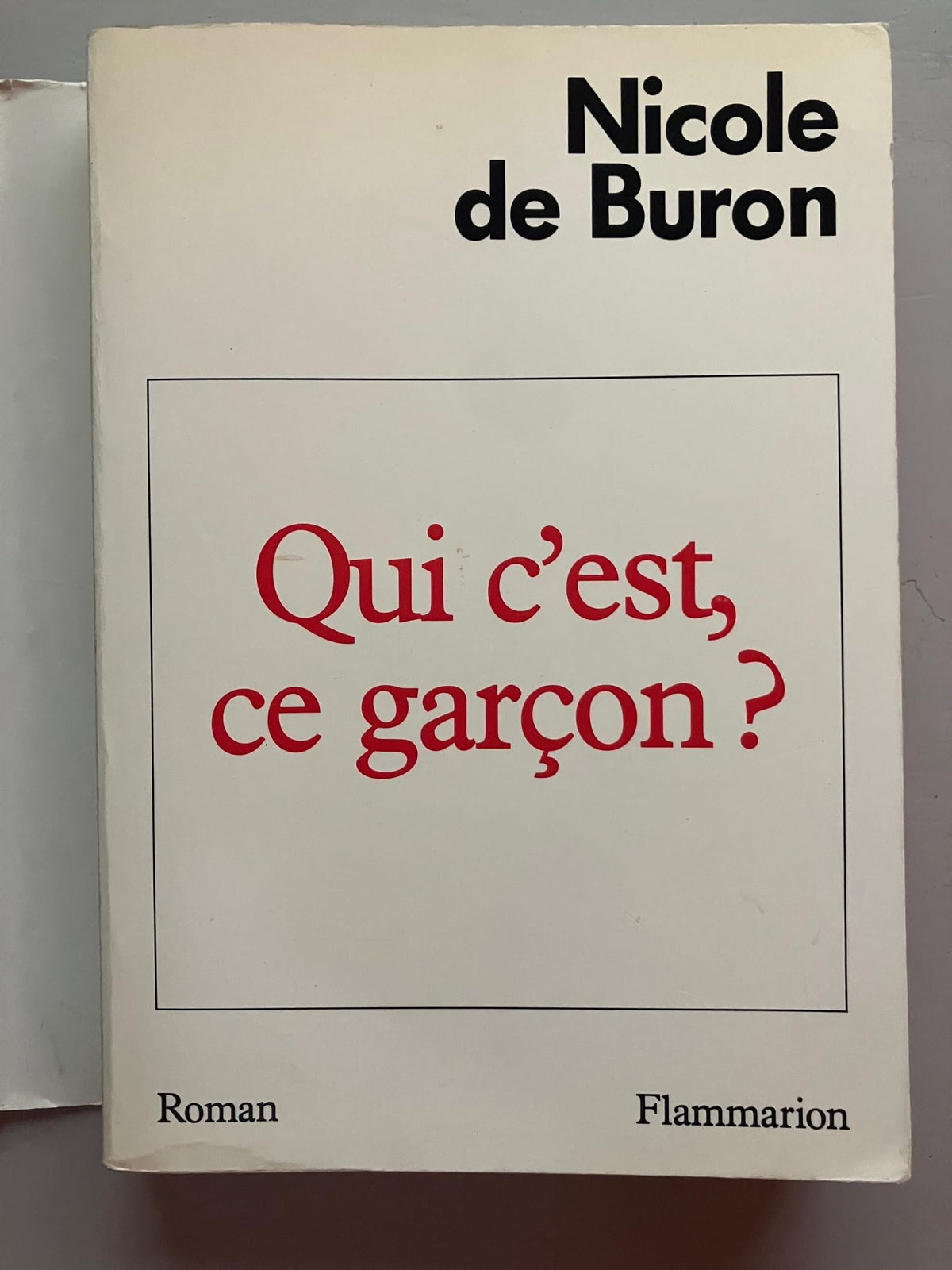 Qui c'est, ce garçon ?