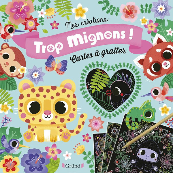 Trop mignons ! Cartes à gratter Pochette avec 10 cartes à gratter À partir de 6 ans