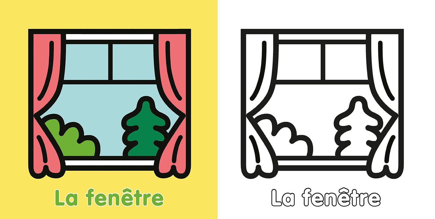 MAISON (COLL. MES PREMIERS COLORIAGES): COLORIE SANS DEPASSER !