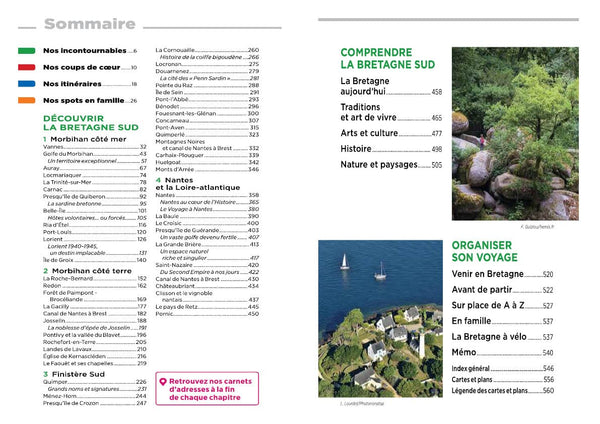 Guide Vert Bretagne Sud: Vannes Quimper Nantes