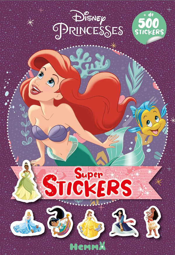 Disney Princesses - Super stickers - Bloc de coloriages avec stickers - Dès 5 ans