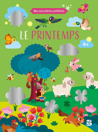 Mes autocollants scintillants : Le printemps