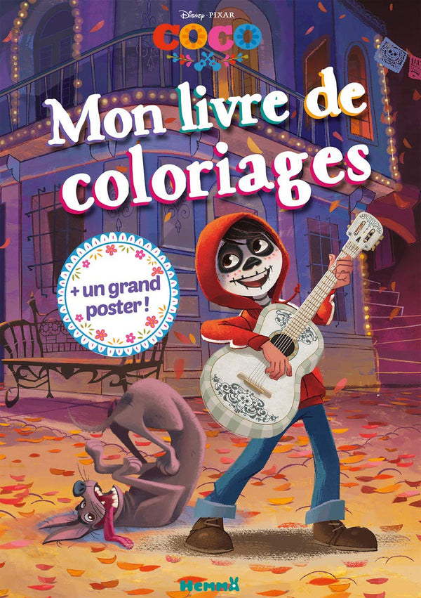 Disney Coco - Mon livre de coloriages + un grand poster