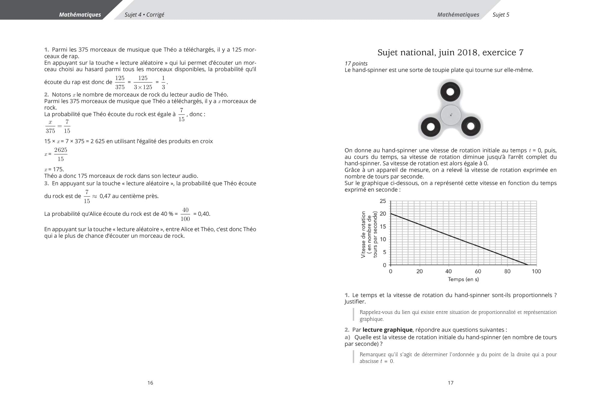 Réussite brevet 2019 La compil mathématiques-sciences 3ème: Les sujets zéro et inédits commentés et corrigés sujet 2018 inclus