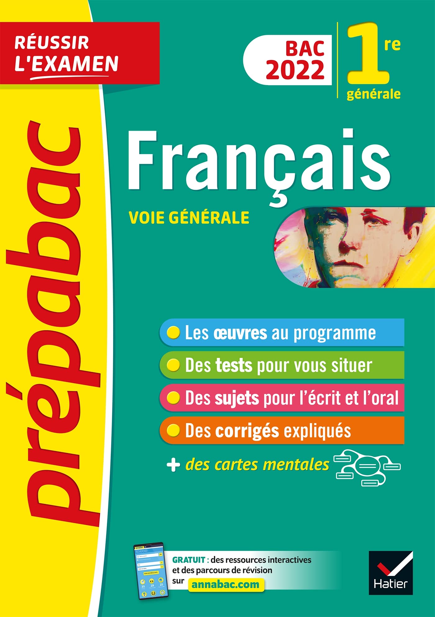 Prépabac Français 1re générale Bac 2022: avec les oeuvres au programme 2021-2022