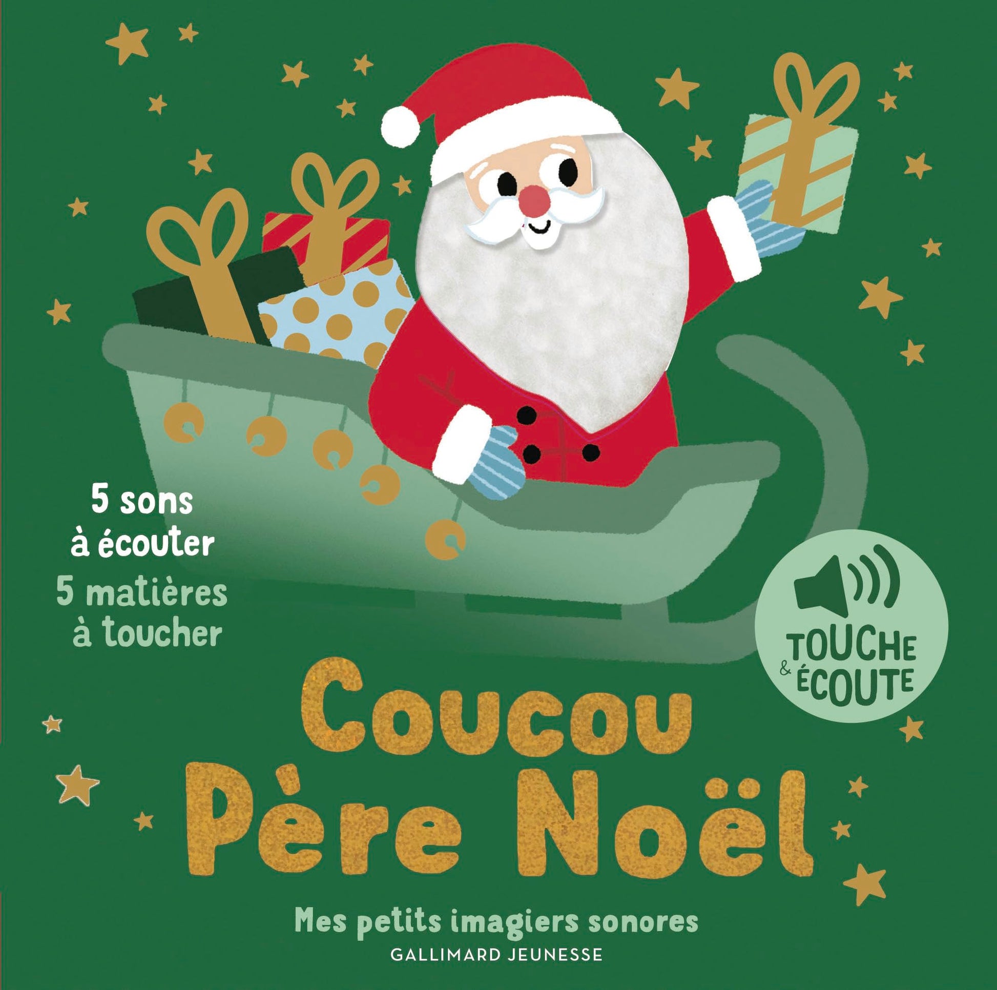 Coucou Père Noël: 5 sons à écouter, 5 matières à toucher