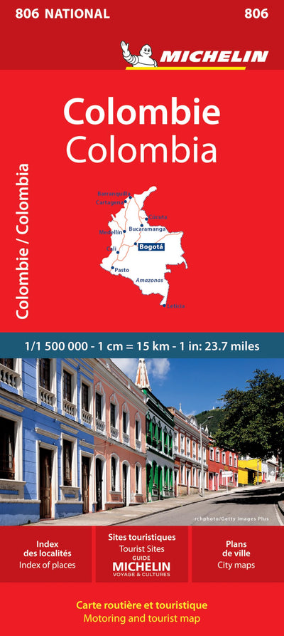 Carte Nationale Colombie / Colombia