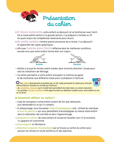 Graphisme Petite section 3-4 ans - A la maternelle: Les premiers apprentissages de la maternelle