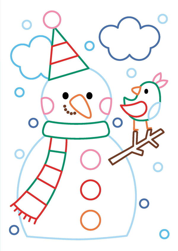 Colle et Colorie - Noël