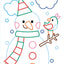 Colle et Colorie - Noël