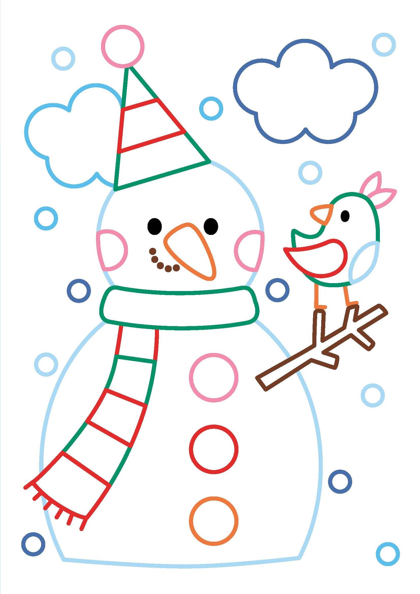 Colle et Colorie - Noël