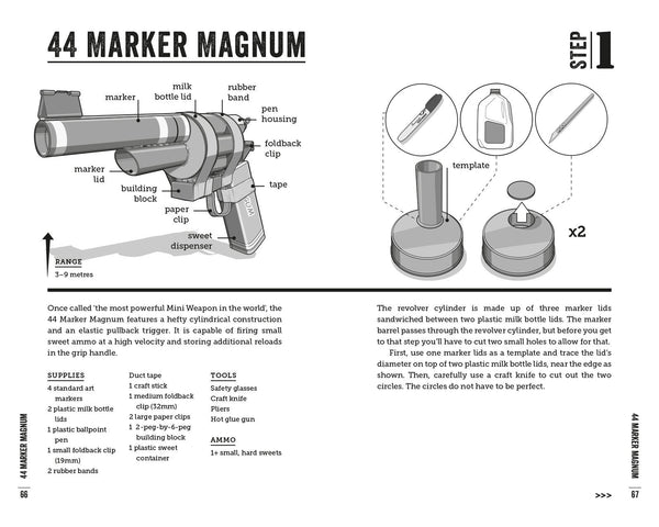 Desk Wars: Make secret weapons from stationery with 30 models to build yourself