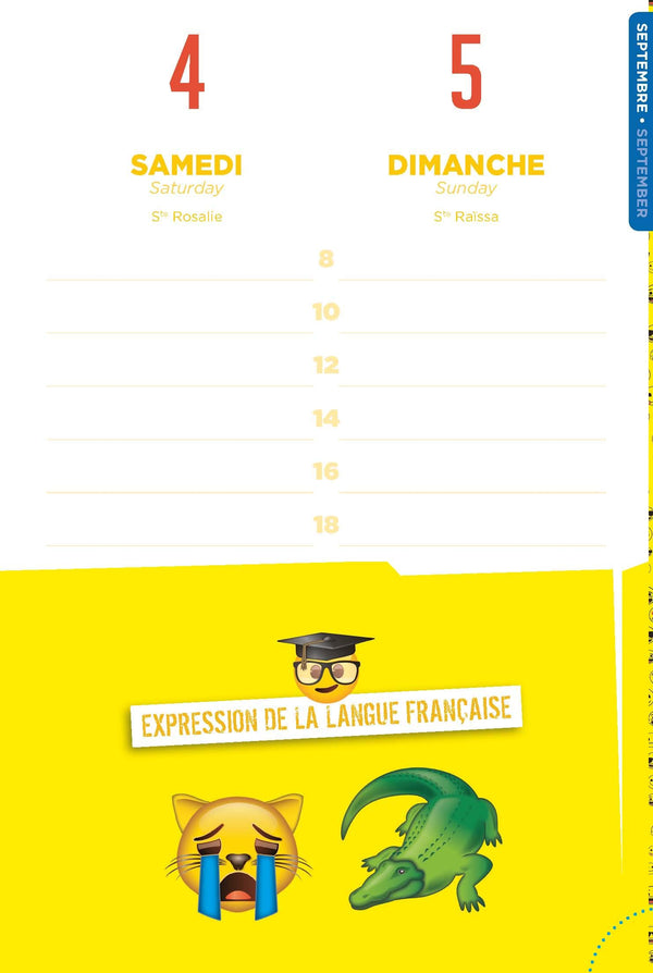 Agenda scolaire Emoji 2021 - 2022