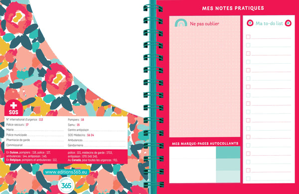 Agenda familial Mémoniak, sept. 2025 à déc. 2026