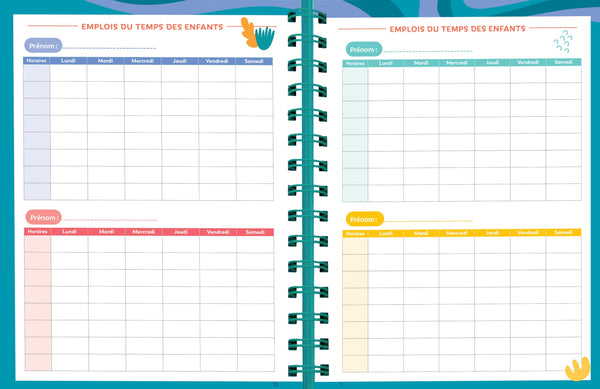 Agenda familial Mémoniak, sept. 2025 à déc. 2026