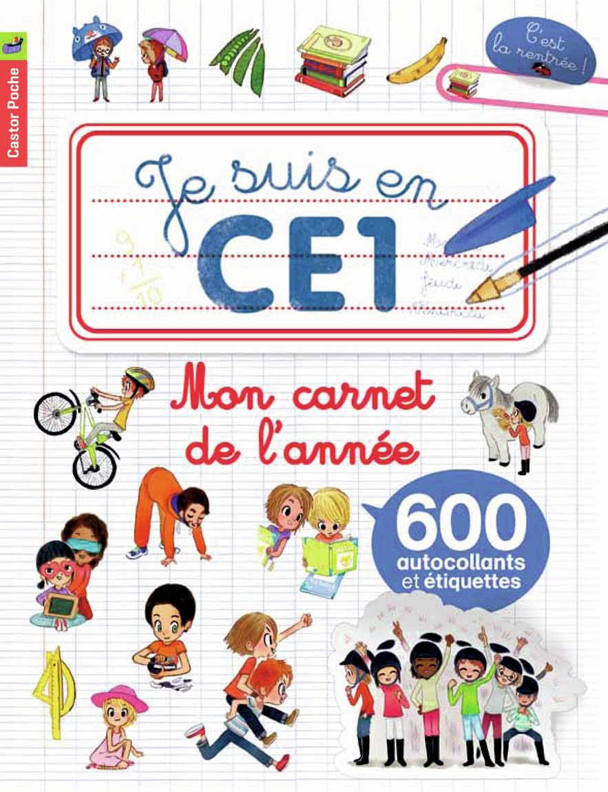 Mon carnet de l'année: 600 AUTOCOLLANTS ET ETIQUETTES