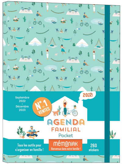 Agenda familial Mémoniak pocket, sept. 2022- déc 2023