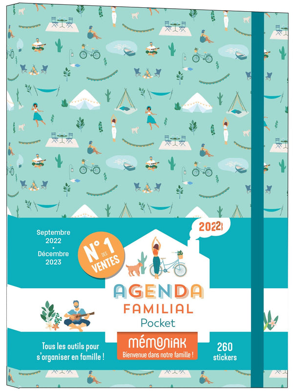 Agenda familial Mémoniak pocket, sept. 2022- déc 2023